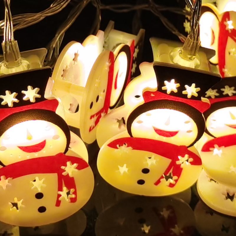 Christmas Lights, Decorative Lights, Led Light Strings, Santa Claus Reindeer Flashing Lights, String Lights, Background Wall Decorations, Birthday Atmosphere Arrangement Lights Application Scenario