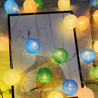 电池盒彩灯泰国棉线球灯线球灯USB电池灯LED电池灯串电池圣诞灯闪灯串灯电子装饰灯