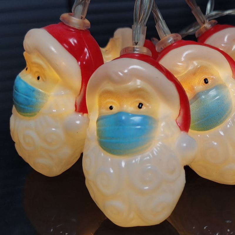 Christmas Lights, Decorative Lights, Led Light Strings, Santa Claus Reindeer Flashing Lights, String Lights, Background Wall Decorations, Birthday Atmosphere Arrangement Lights Item Picture