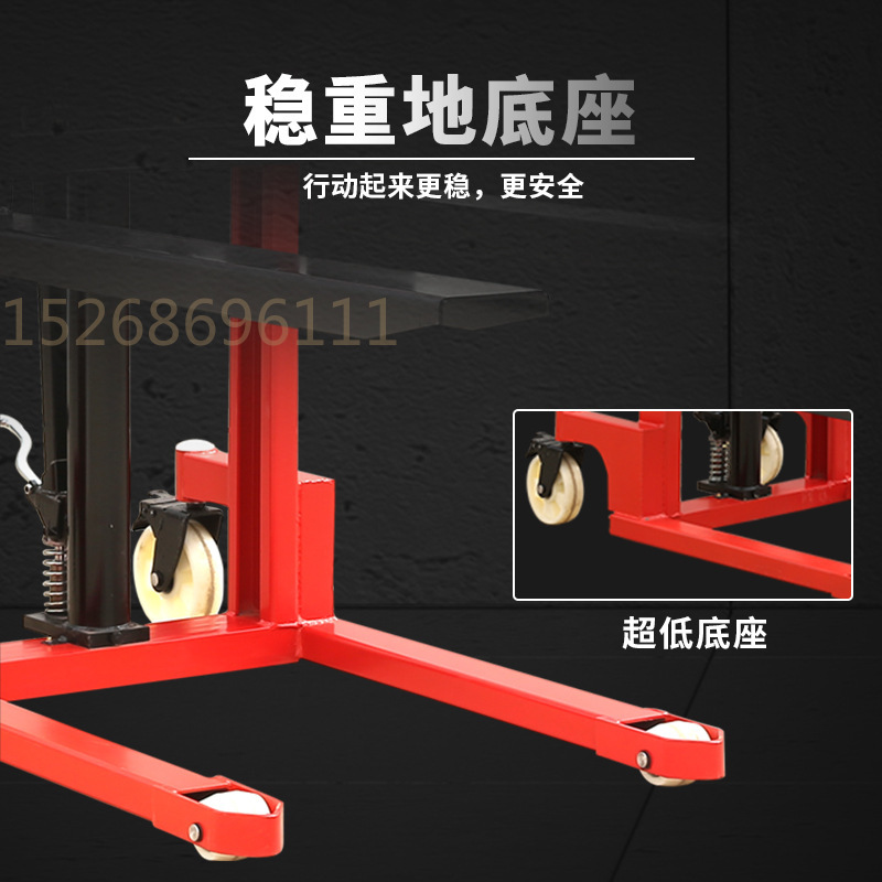 Forklift electric lifting stacker, 2-ton electric semi-automatic stacker, small loading and unloading pallet handling vehicle pic 7