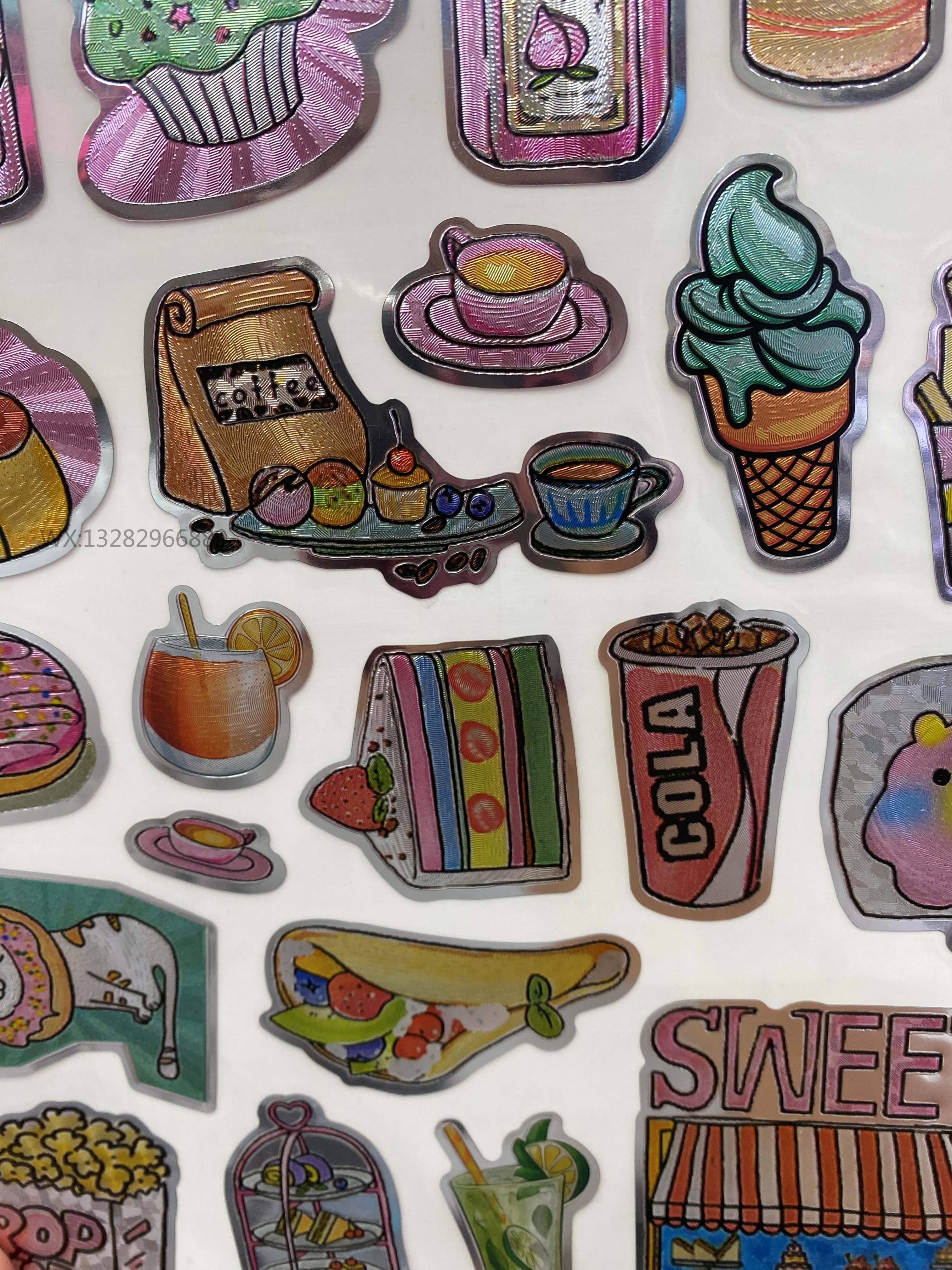 DIY cartoon children's cartoon life gold foil creative stickers Cartoon car daily necessities stickers Children's collage Specification image