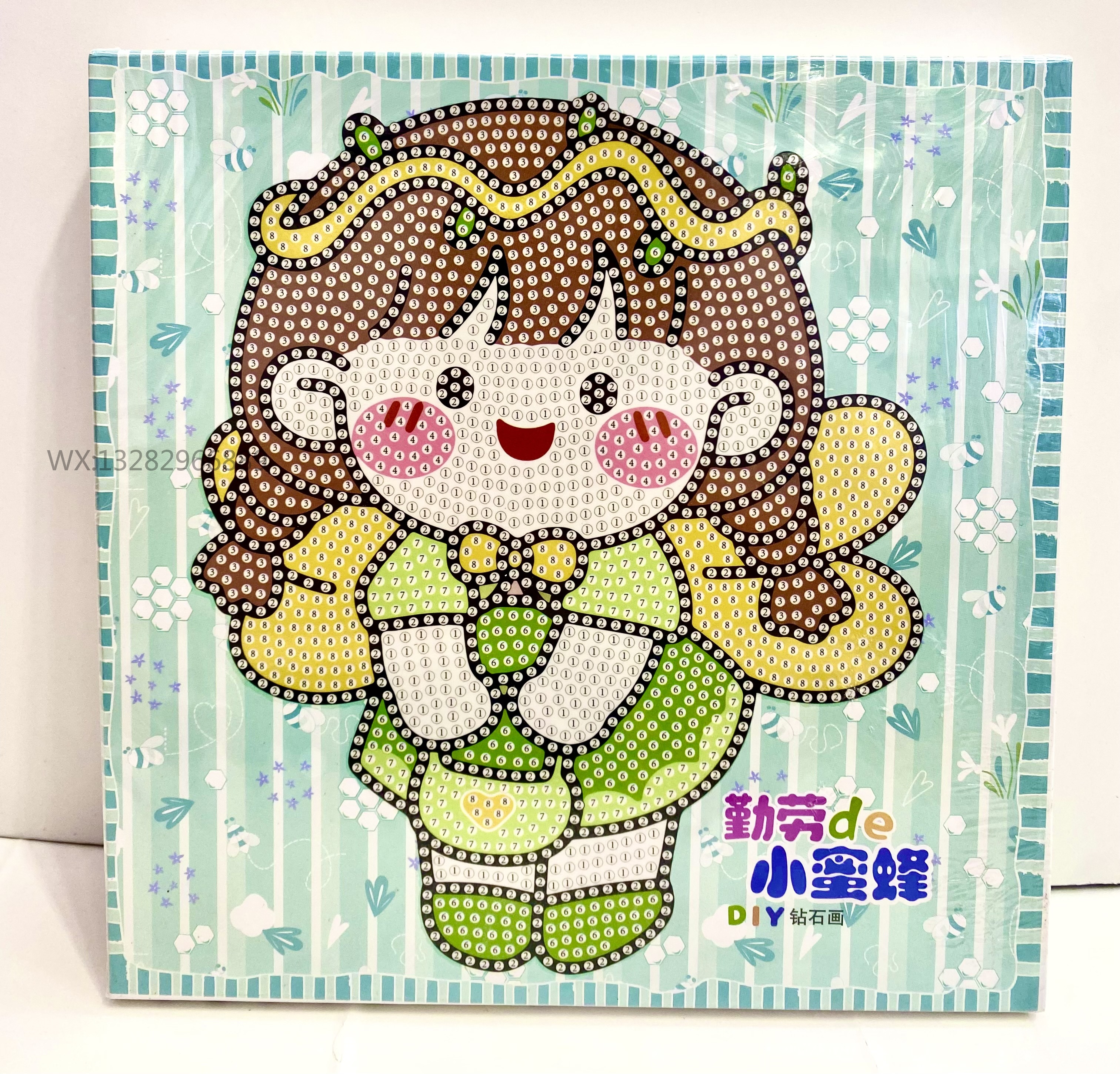 Cartoon DIY diamond paintings, creative dot diamond stickers, children's educational toys, cute girl animals can be pasted Specification image