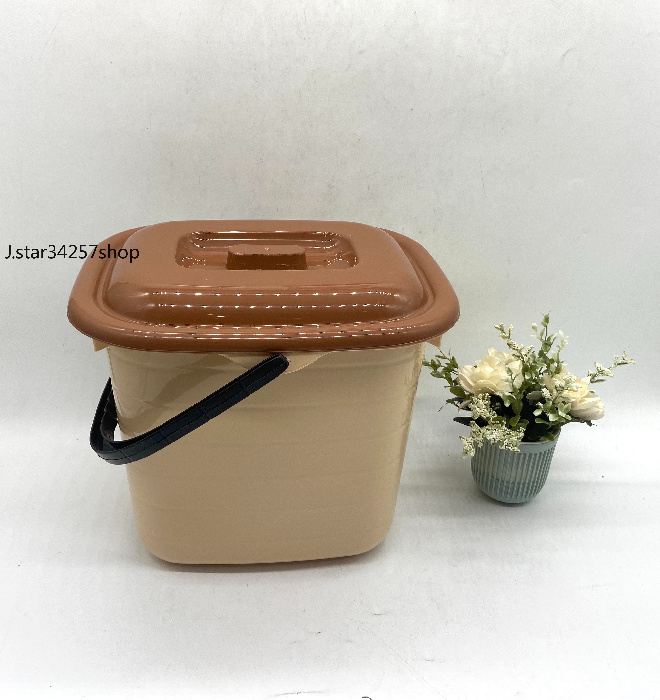 加厚塑料水桶手提洗衣桶学生宿舍洗澡桶家用储水桶盆套装详情3