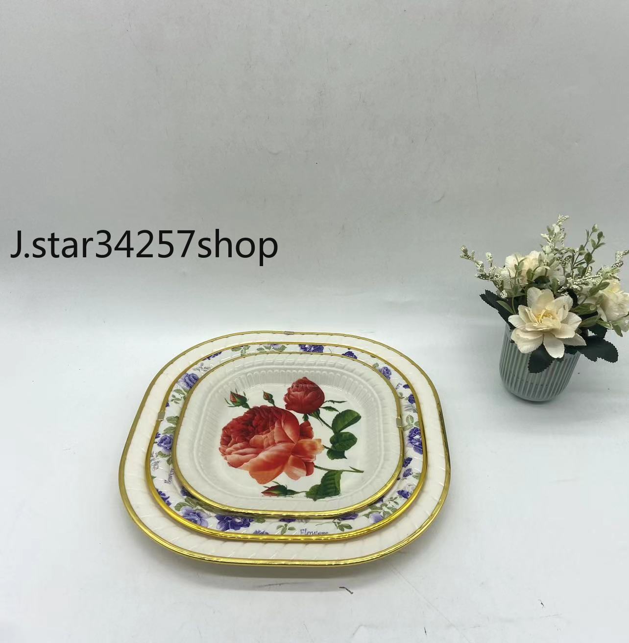 塑料盘盘子尺寸31*21.5*4果圆盘家用菜盘子意面沙拉盘水果盘详情3