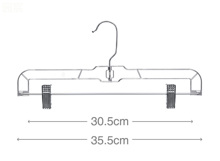 源头工厂14寸透明裤架衣架美式衣架裤架批发详情5