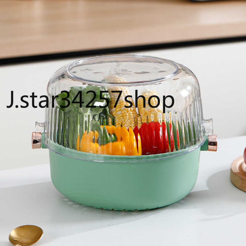 圆形果蔬篮家用蔬菜厨房洗菜篮果蔬沥水筐果蔬食物收纳篮详情1