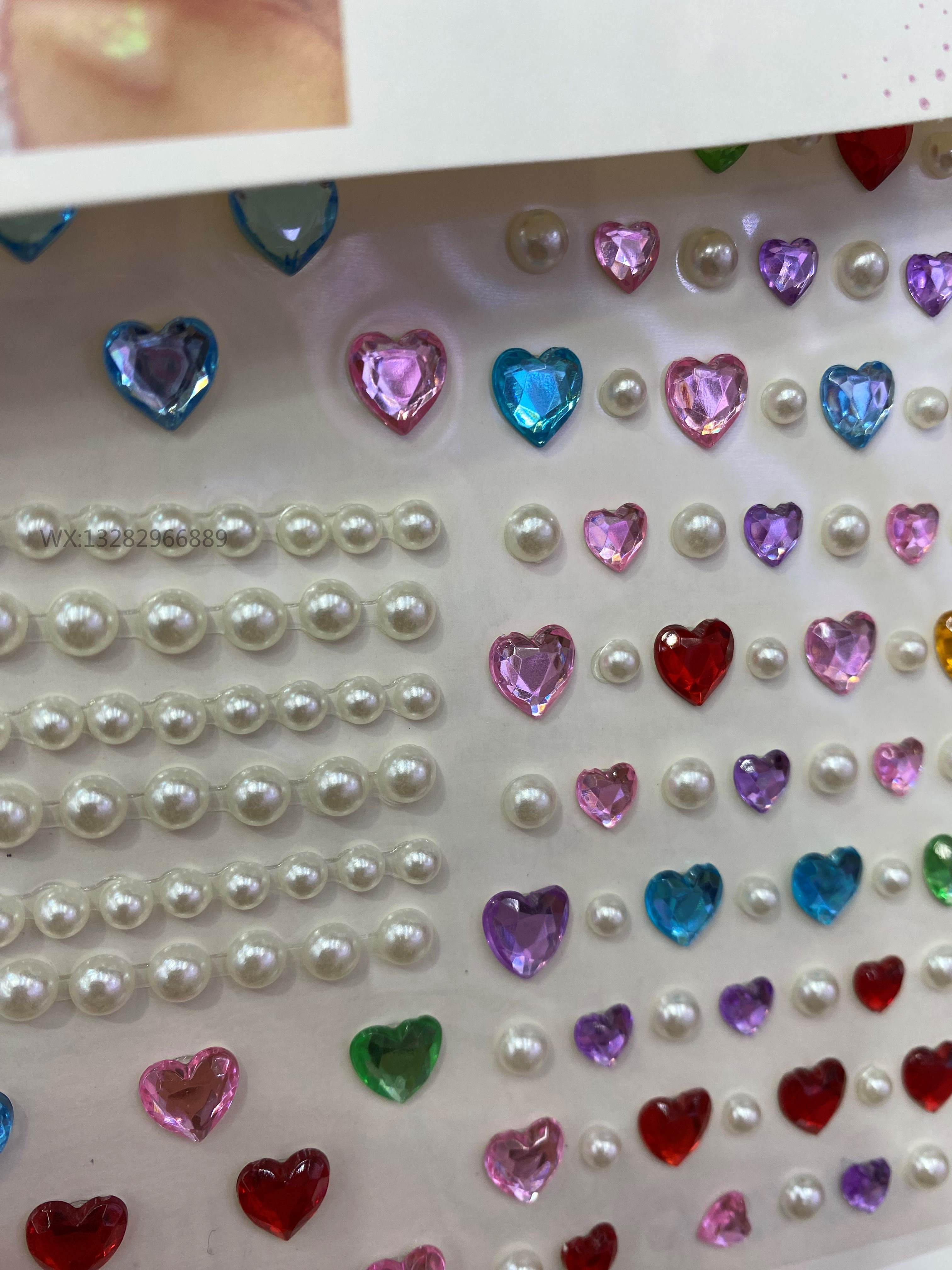 Colorful diamond eye makeup, teardrop, heart-shaped face, eye diamond stickers, gemstone diamond decorations, stage diamond stickers, diamond stickers Item Picture