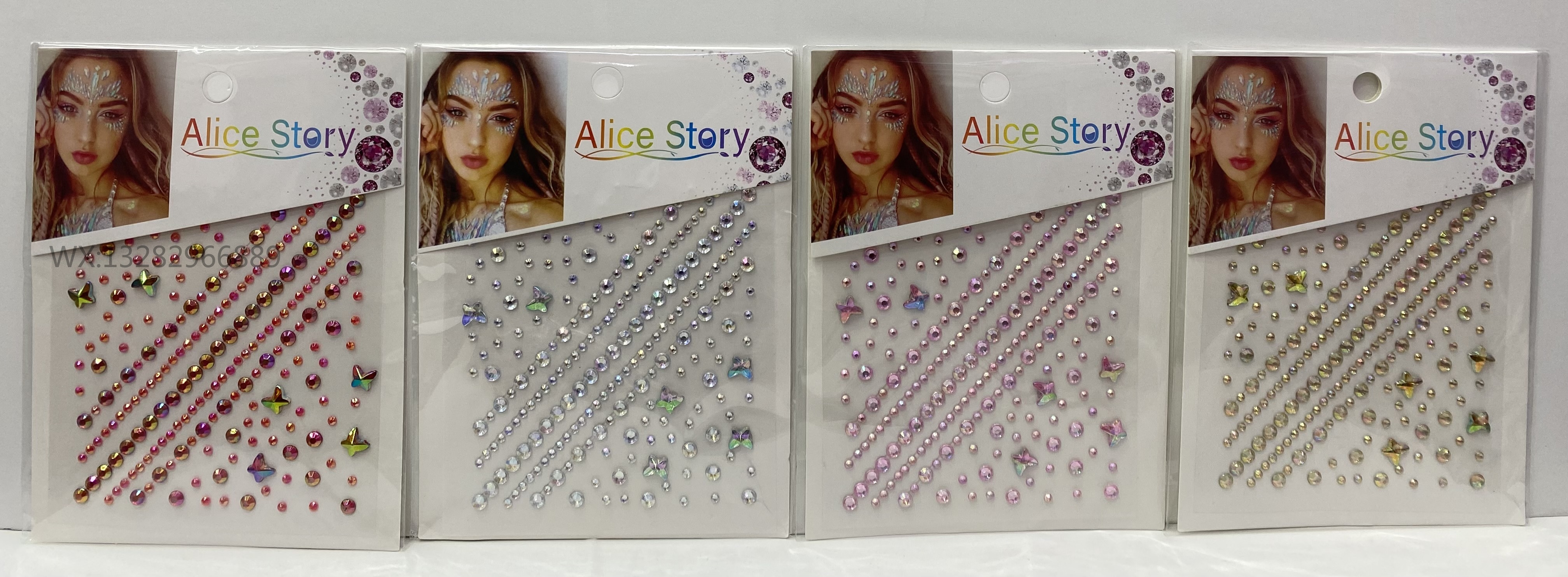 Colorful diamond eye makeup, teardrop, heart-shaped face, eye diamond stickers, gemstone diamond decorations, stage diamond stickers, diamond stickers pic 9