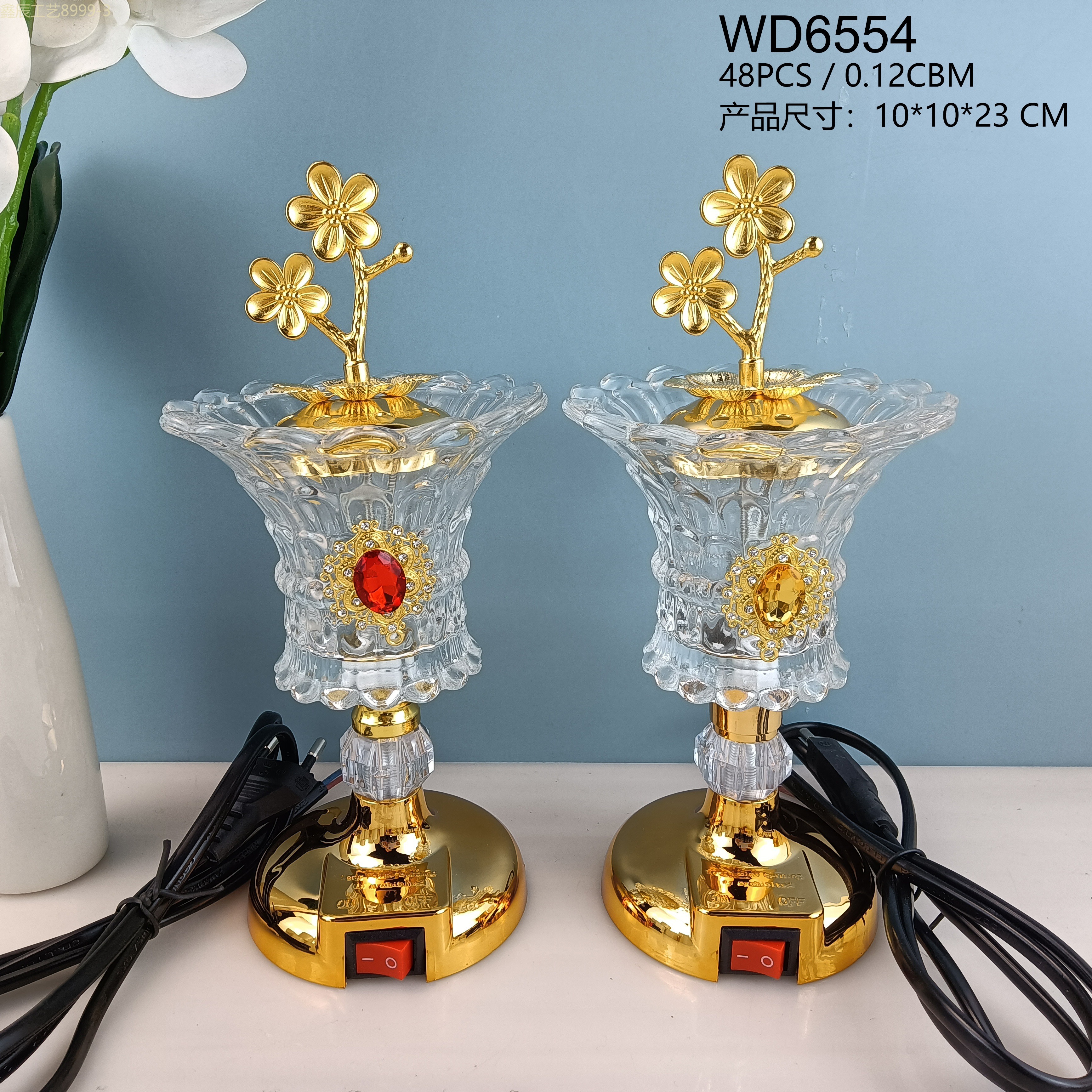 新款玻璃吊坠款电香炉中东工艺品electric incense burner详情1