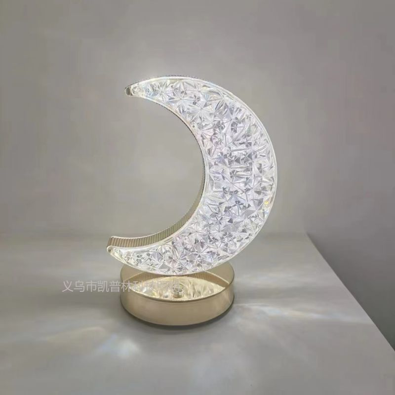 The Moon Crystal Light Induction Network Red Mood Warm And Romantic Lamp Creative Decoration Bedroom Bedside Nightlight 3 Dimming