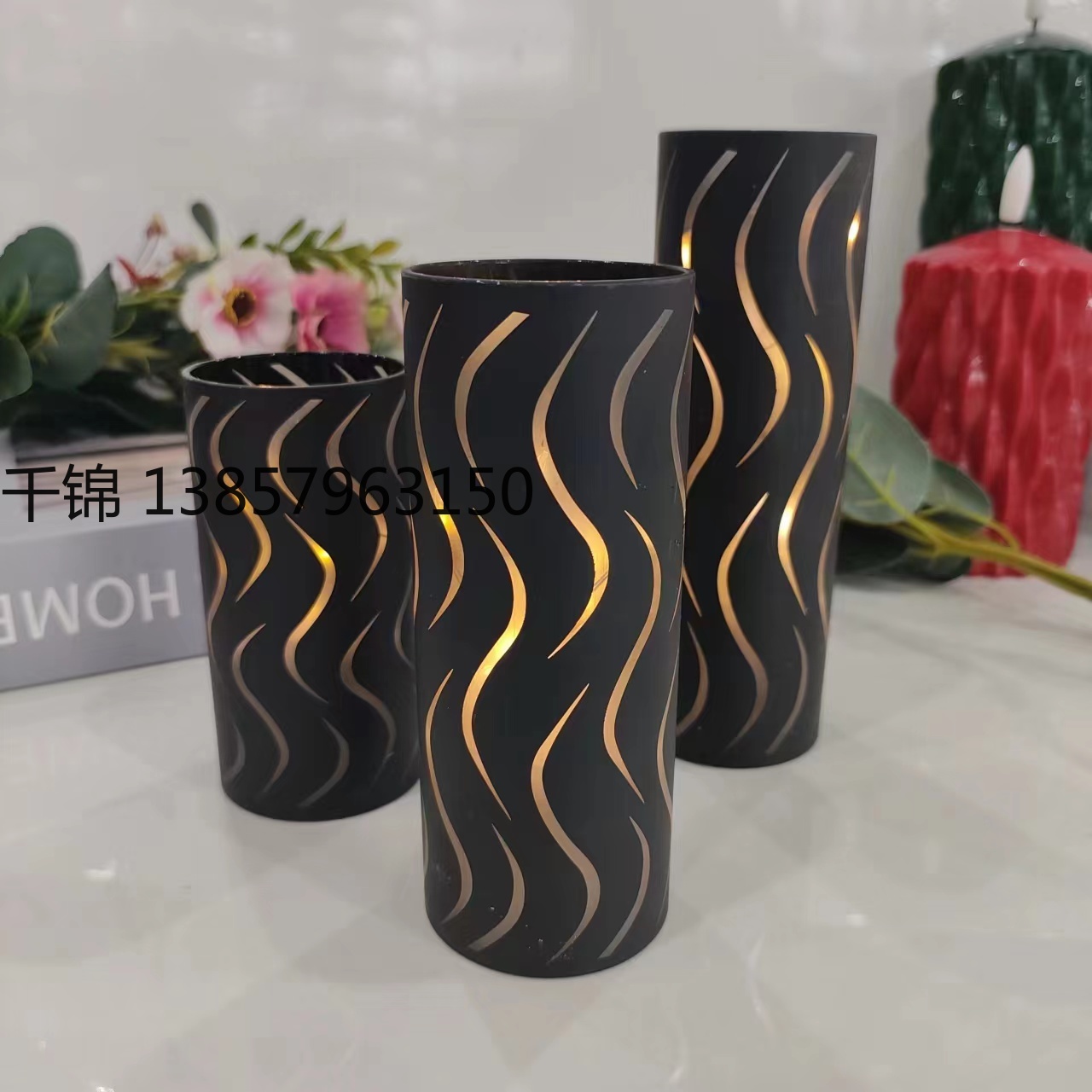 LED glass candles, birthday and wedding decorations, electronic candles, birthday scene props, decorative candles wholesale