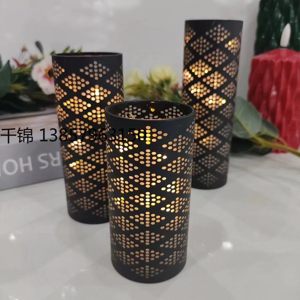 LED glass candles, birthday and wedding decorations, electronic candles, birthday scene props, decorative candles wholesale Specification image
