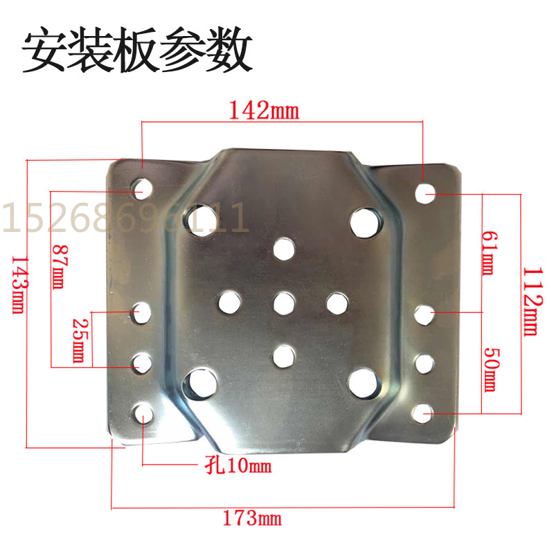 美式8英寸侧摇拖车导向轮行程10英寸1500LBS千斤顶拖挂房车骑士轮详情5