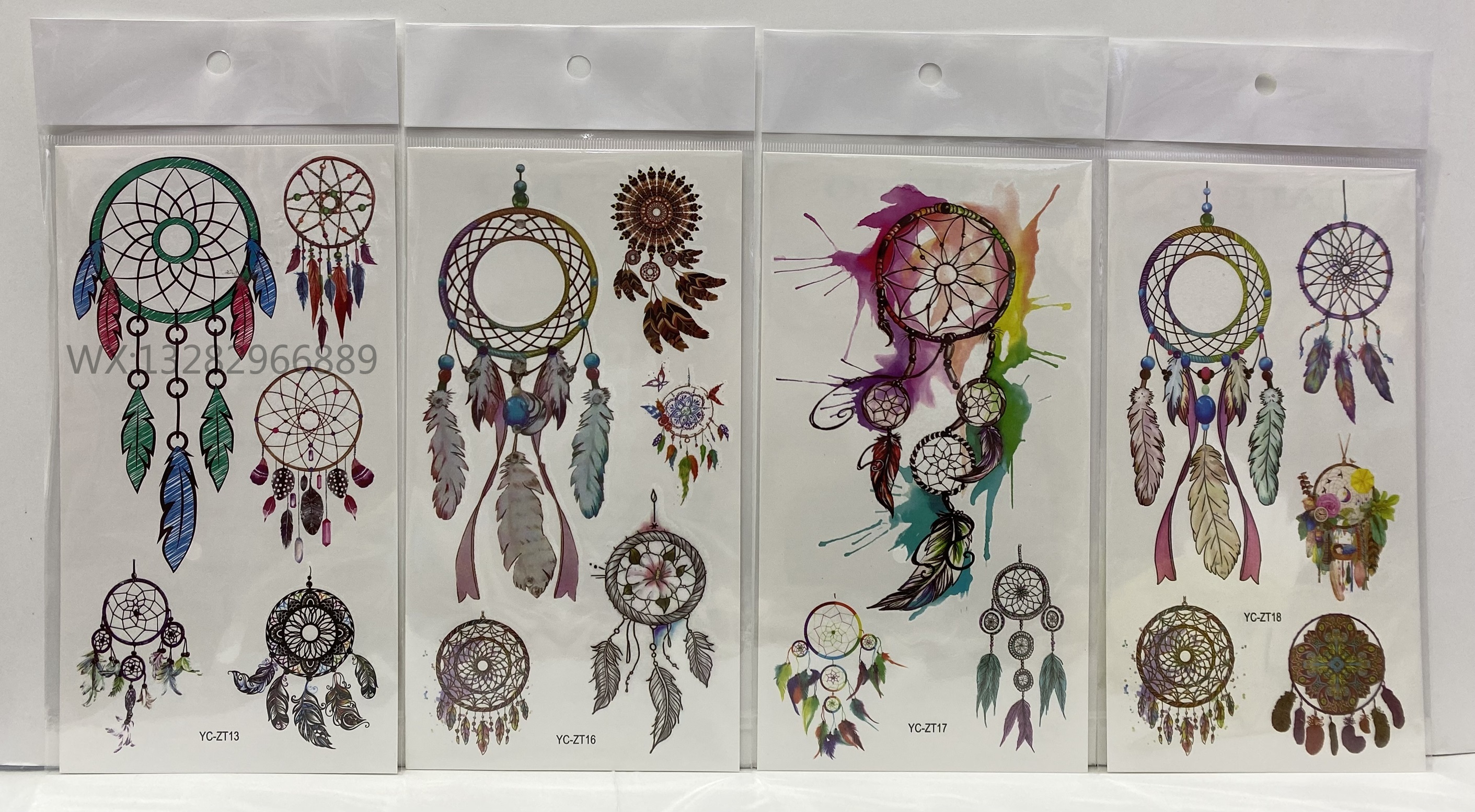 Dreamcatcher tattoo stickers, children's cartoon tattoo stickers, cartoon cute and fun stickers, facial waterproof tattoo stickers Application Scenario