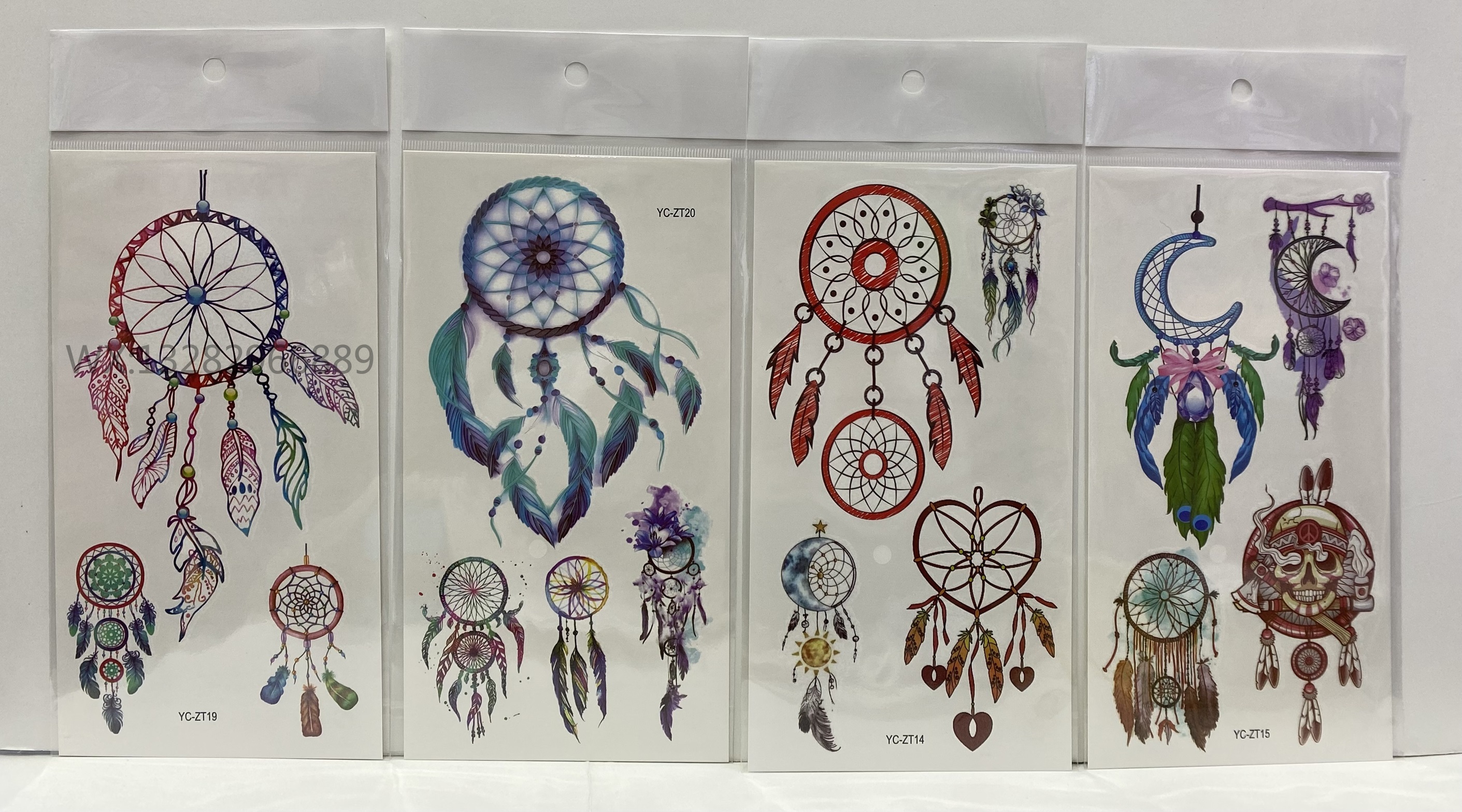 Dreamcatcher tattoo stickers, children's cartoon tattoo stickers, cartoon cute and fun stickers, facial waterproof tattoo stickers Specification image