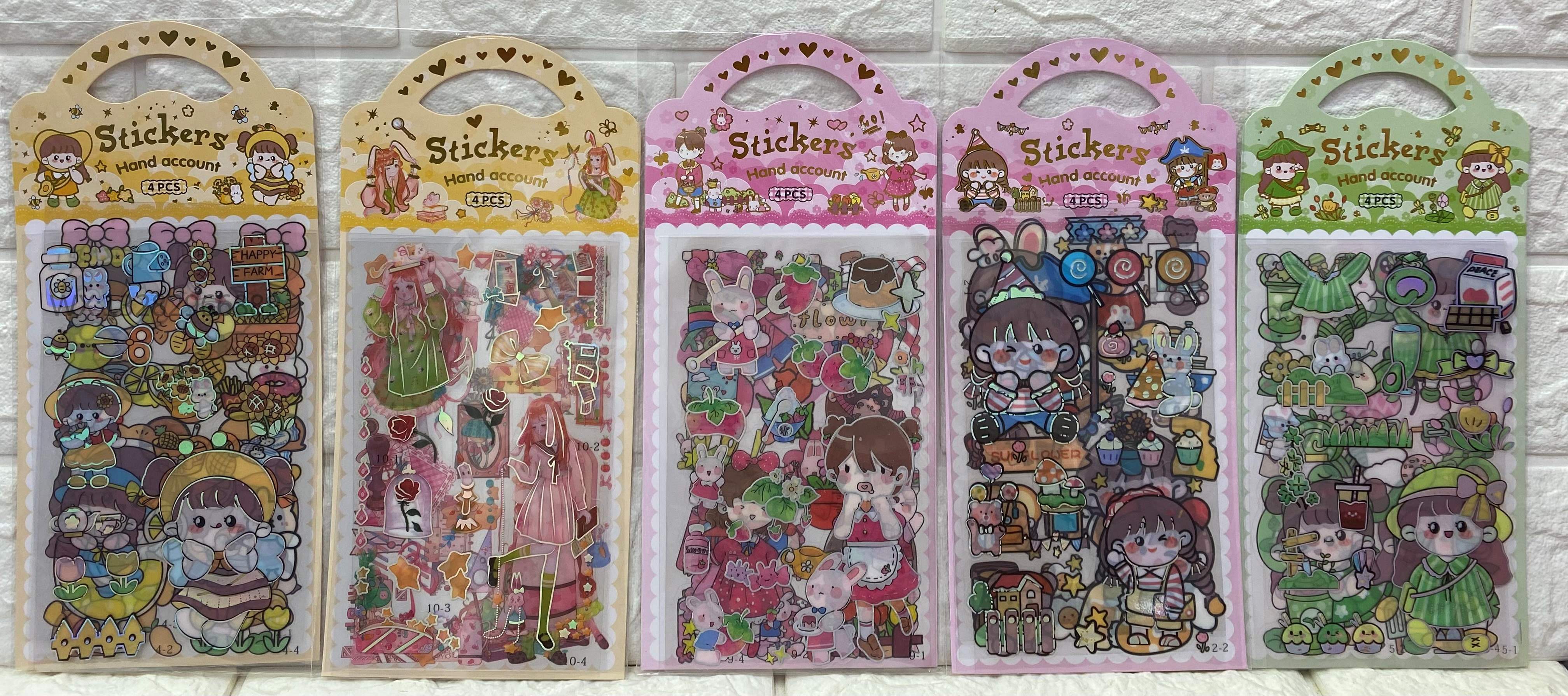 DIY Guka stickers, girlish handbook stickers, cartoon handbook material stickers for children and girls' beautiful moments