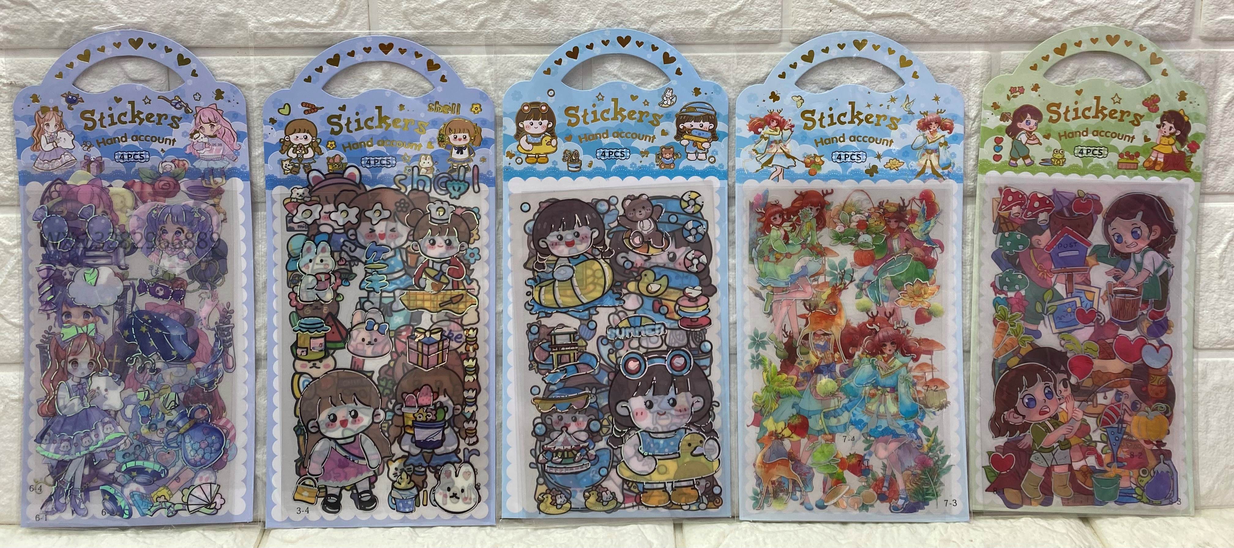 DIY Guka stickers, girlish handbook stickers, cartoon handbook material stickers for children and girls' beautiful moments Application Scenario