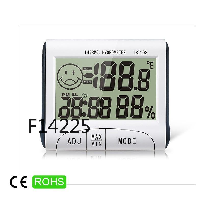 FWSC-102温度计湿度计家用电子高精度湿度计温度计外贸热销款数显磁吸支架二合一详情1