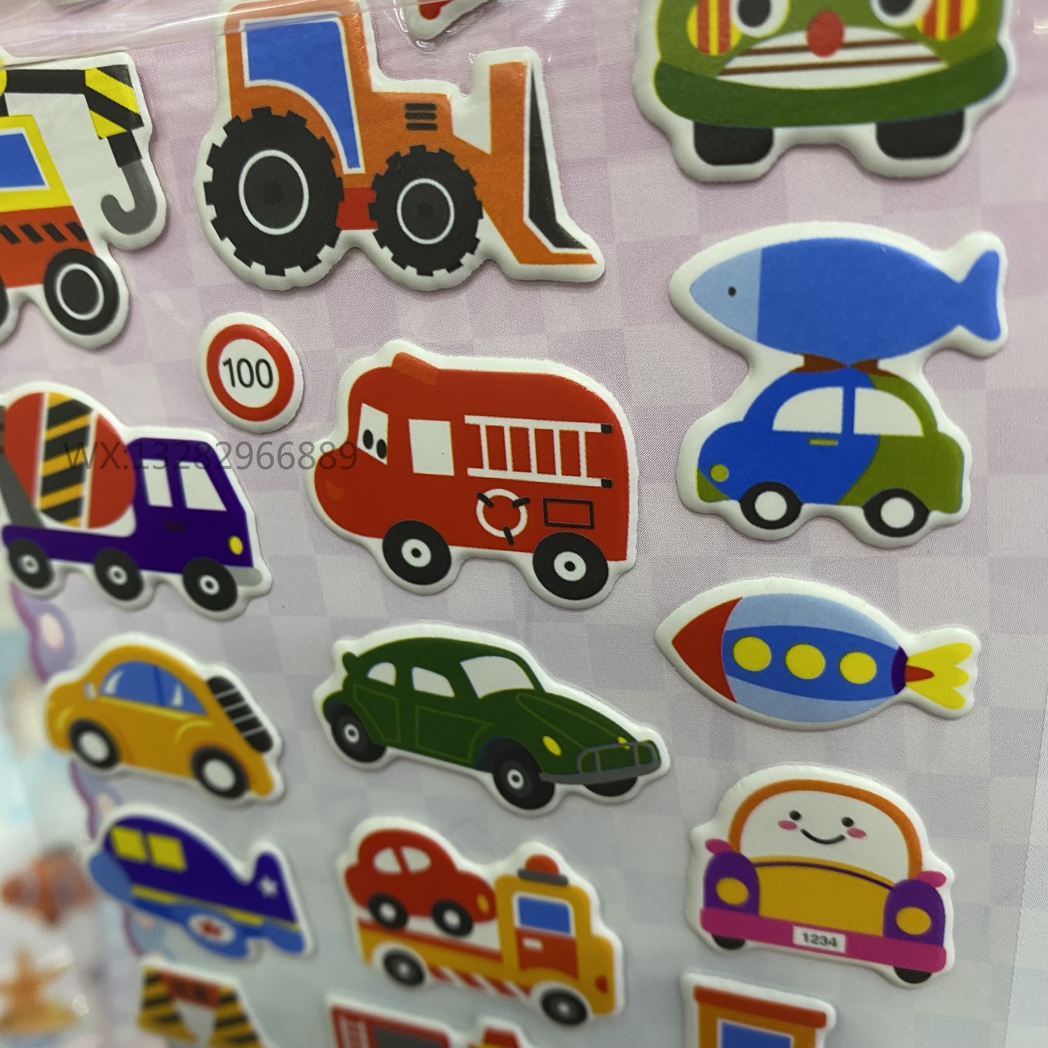 Cute cartoon 3D bubble stickers, children's 3D stickers, reward stickers, foam stickers, creative gifts and toys Application Scenario