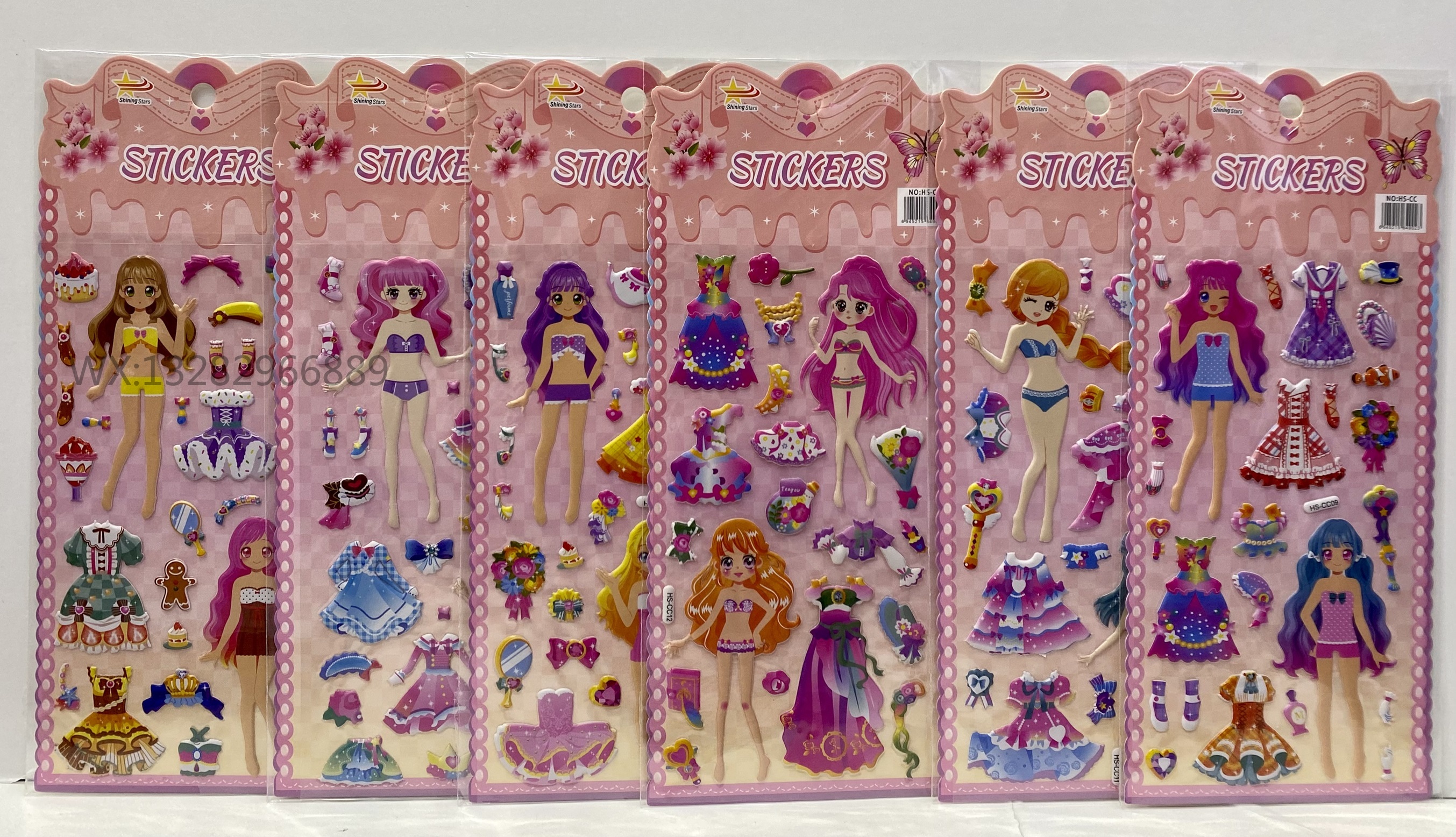 Cute cartoon 3D bubble stickers, children's 3D stickers, reward stickers, foam stickers, creative gifts and toys Specification image