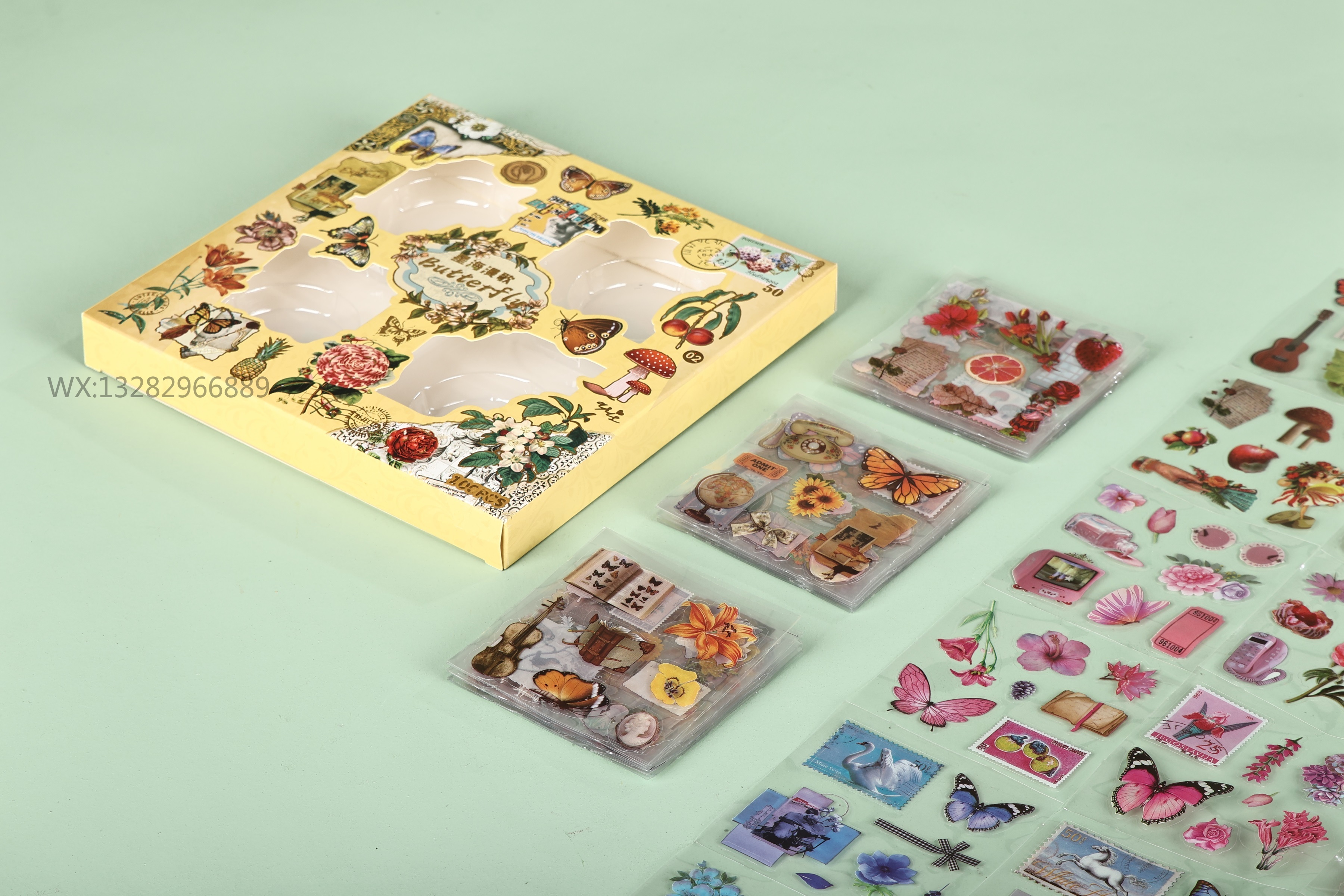 安静书/贴纸/贴画/手帐贴纸/手账贴纸本产品图