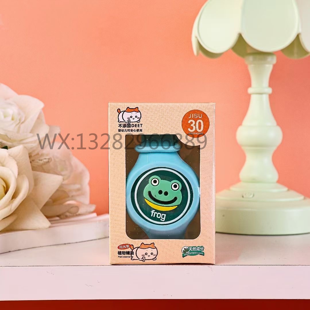 儿童发光手环盒装卡通宝宝驱蚊手环夏季防蚊手链户外发光防护手环详情7