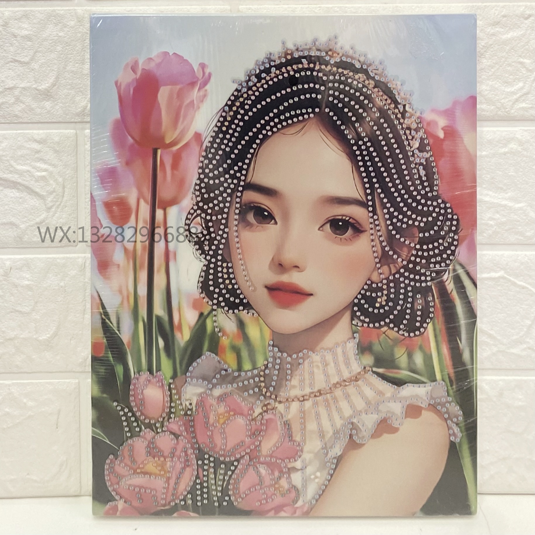 Cartoon DIY diamond paintings, creative dot diamond stickers, children's educational toys, cute girl animals, can stick diamond paintings, diamond stickers, diamond paintings Application Scenario