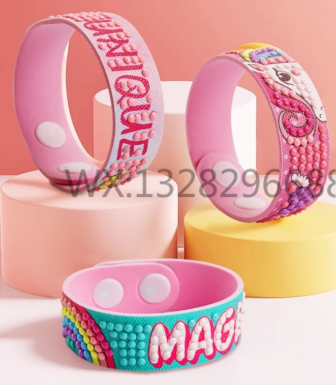 EVA Dot Diamond Bracelet Three-piece Creative DIY Diamond Painting Bracelet Dot Diamond bracelet EVA Handmade bracelet Diamond painting pic 14