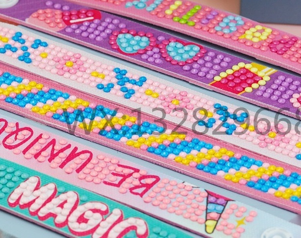EVA Dot Diamond Bracelet Three-piece Creative DIY Diamond Painting Bracelet Dot Diamond bracelet EVA Handmade bracelet Diamond painting pic 17
