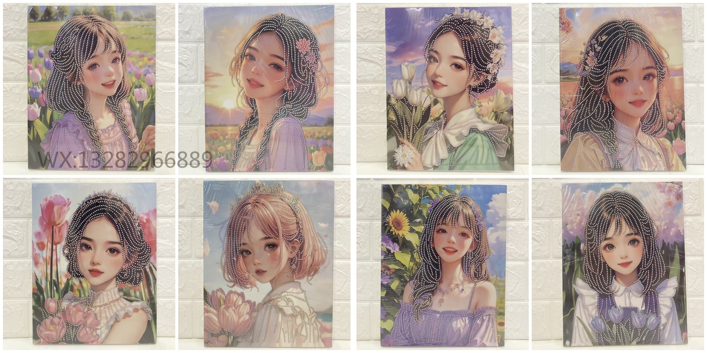 Cartoon DIY diamond paintings, creative dot diamond stickers, children's educational toys, cute girl animals, can stick diamond paintings, diamond stickers, diamond paintings pic 13