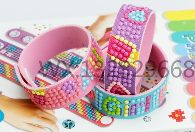 EVA Dot Diamond Bracelet Three-piece Creative DIY Diamond Painting Bracelet Dot Diamond bracelet EVA Handmade bracelet Diamond painting pic 13
