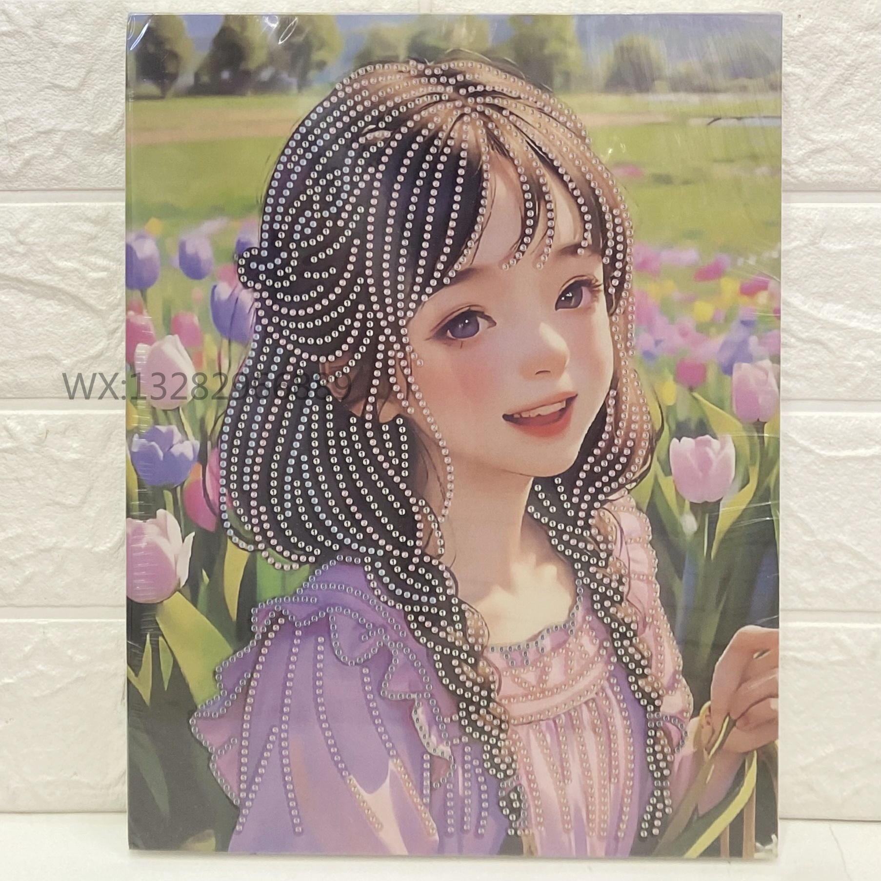 Cartoon DIY diamond paintings, creative dot diamond stickers, children's educational toys, cute girl animals, can stick diamond paintings, diamond stickers, diamond paintings details Picture