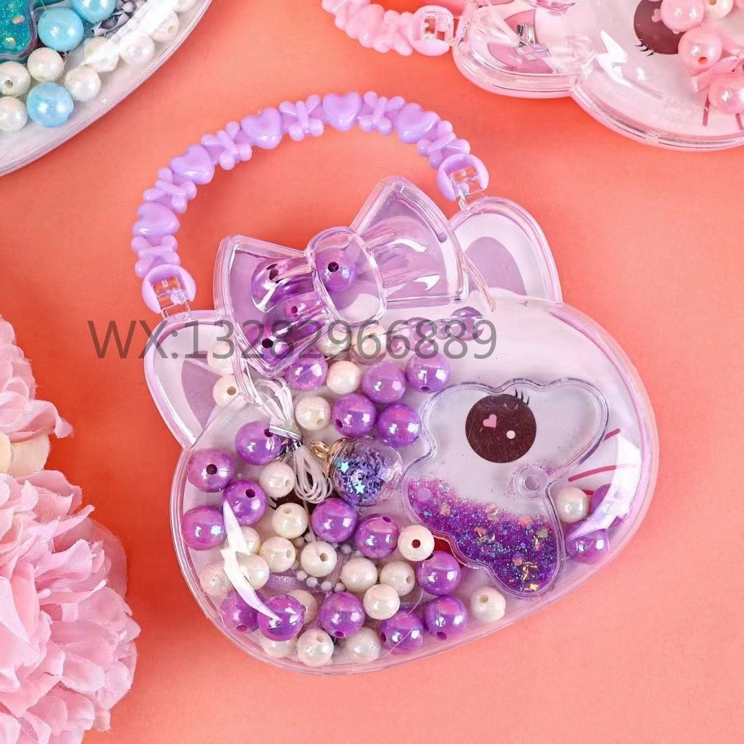 Children's Flowing Sand hand-held beaded set Hand-held beaded Princess Handmade DIY Toy Children's two-in-one gift box Application Scenario