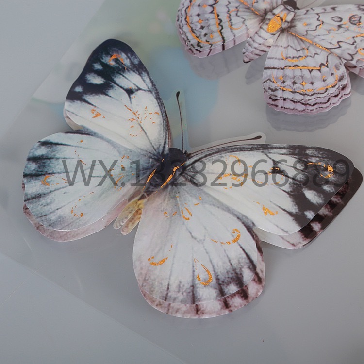 Three-dimensional butterfly decorative stickers, three-dimensional butterfly decorative home exhibition room, layer upon layer wall stickers pic 12
