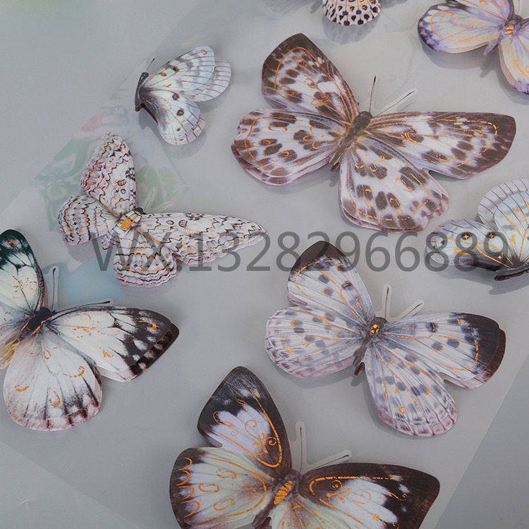 Three-dimensional butterfly decorative stickers, three-dimensional butterfly decorative home exhibition room, layer upon layer wall stickers pic 10