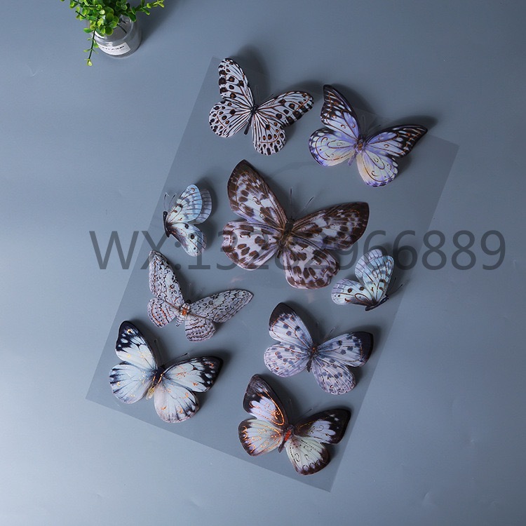 Three-dimensional butterfly decorative stickers, three-dimensional butterfly decorative home exhibition room, layer upon layer wall stickers pic 11
