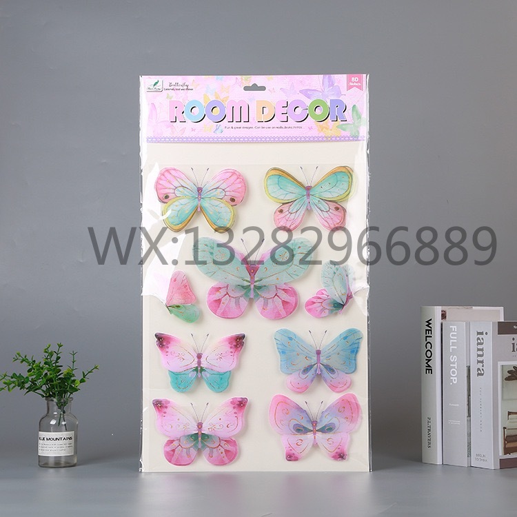 Three-dimensional butterfly decorative stickers, three-dimensional butterfly decorative home exhibition room, layer upon layer wall stickers pic 8