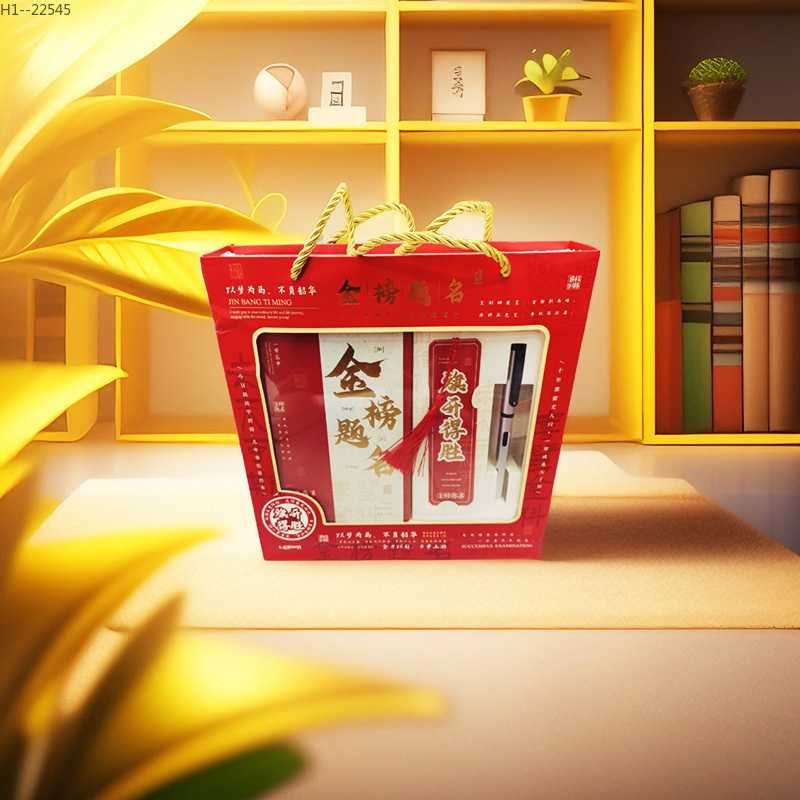 FABER BAODI Graduation season Gift Gold List Stationery set Stationery gift box Office stationery Specification drawing