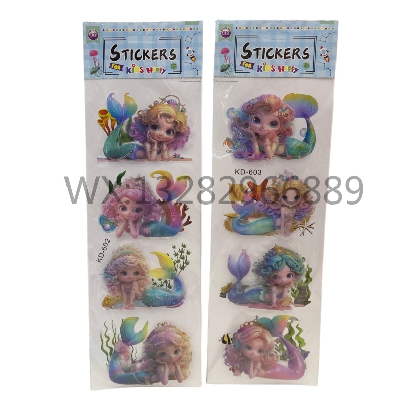 Four types of 8D three-dimensional handcrafted layer stickers for astronaut mermaid living room and bedroom wall decoration Specification image