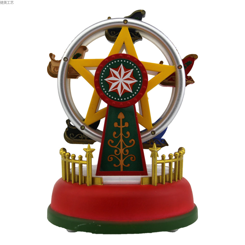 欧美流行手工彩绘来图定制小房子建筑模型教堂摆件