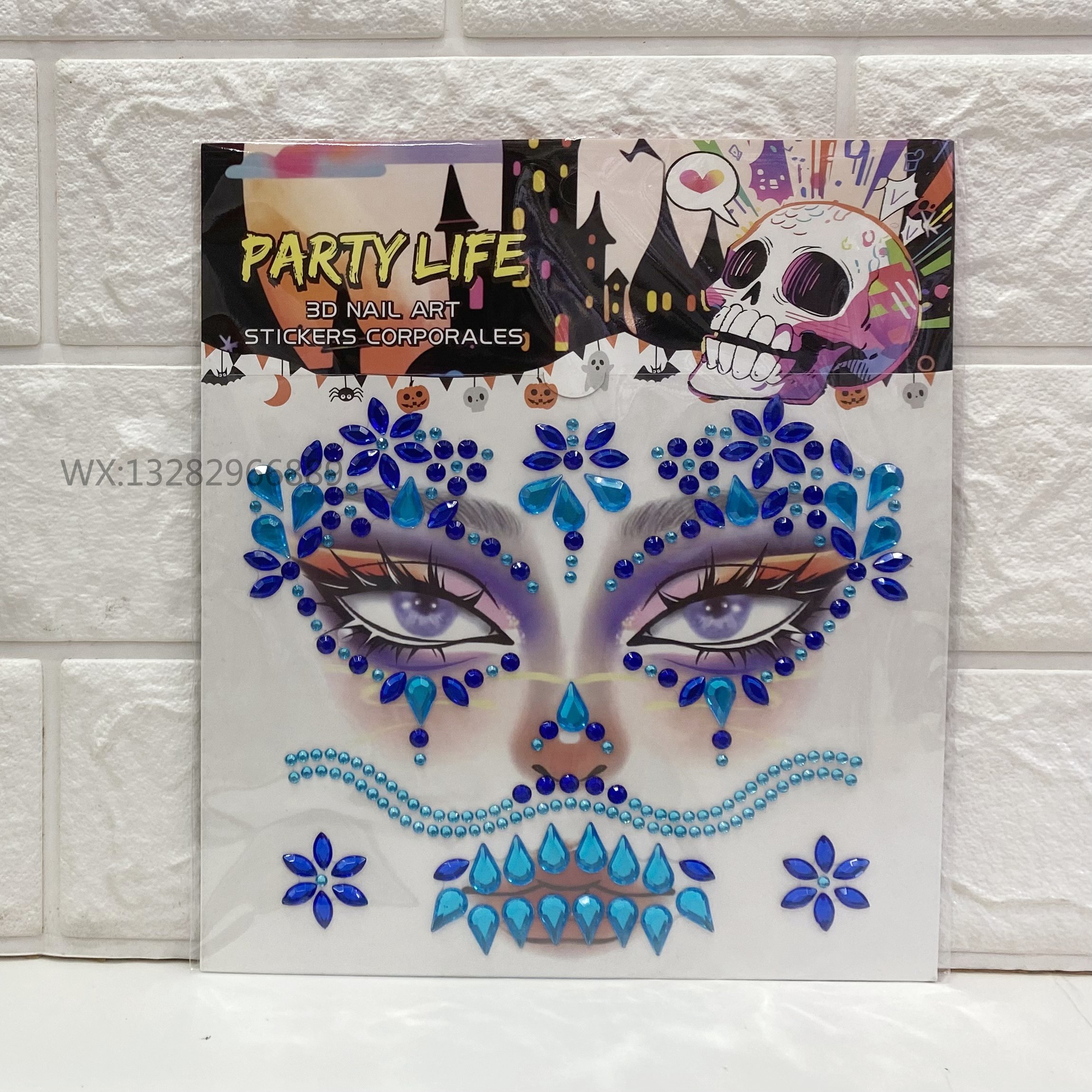 Face stickers, brow stickers, acrylic diamond stickers, festival parties, masquerade balls, face stickers, diamond tattoo stickers, colored diamond accessories Specification image
