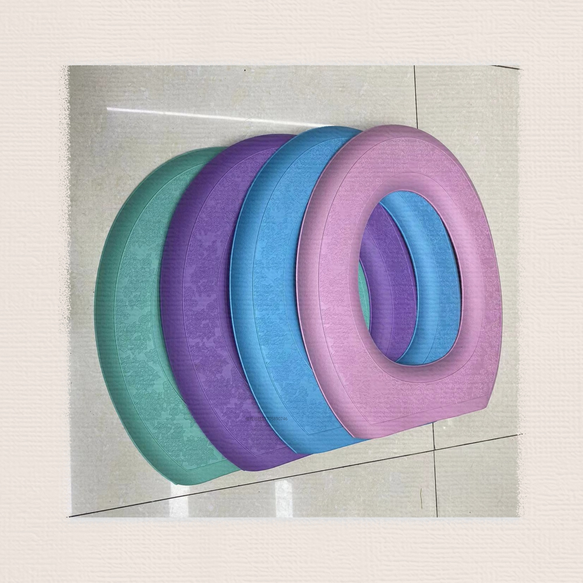 EVA plain toilet seat cushion, anti-slip cushion, anti-freezing and warm EVA toilet seat cushion, O-shaped and U-shaped with handle, regular 5-6 colors, 160 pieces per piece, packed in cartons for foreign trade full figure