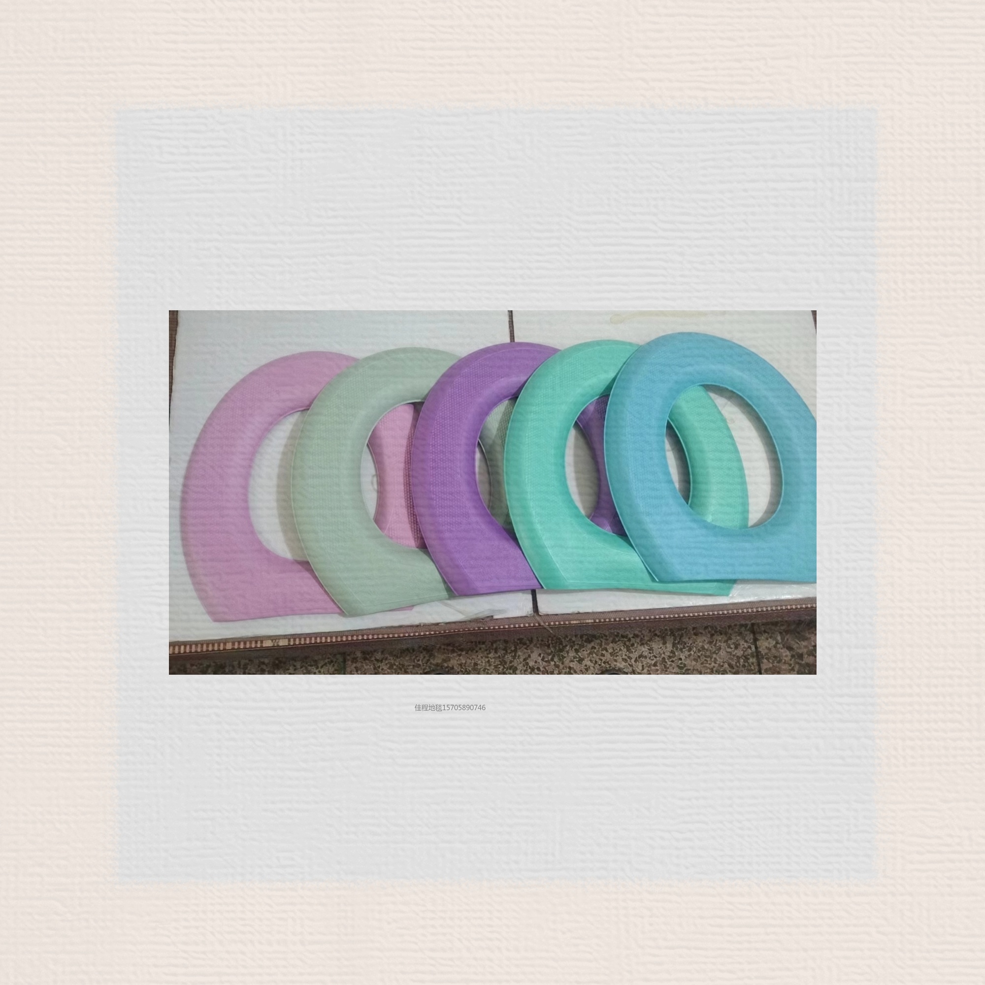 EVA plain toilet seat cushion, anti-slip cushion, anti-freezing and warm EVA toilet seat cushion, O-shaped and U-shaped with handle, regular 5-6 colors, 160 pieces per piece, packed in cartons for foreign trade details Picture