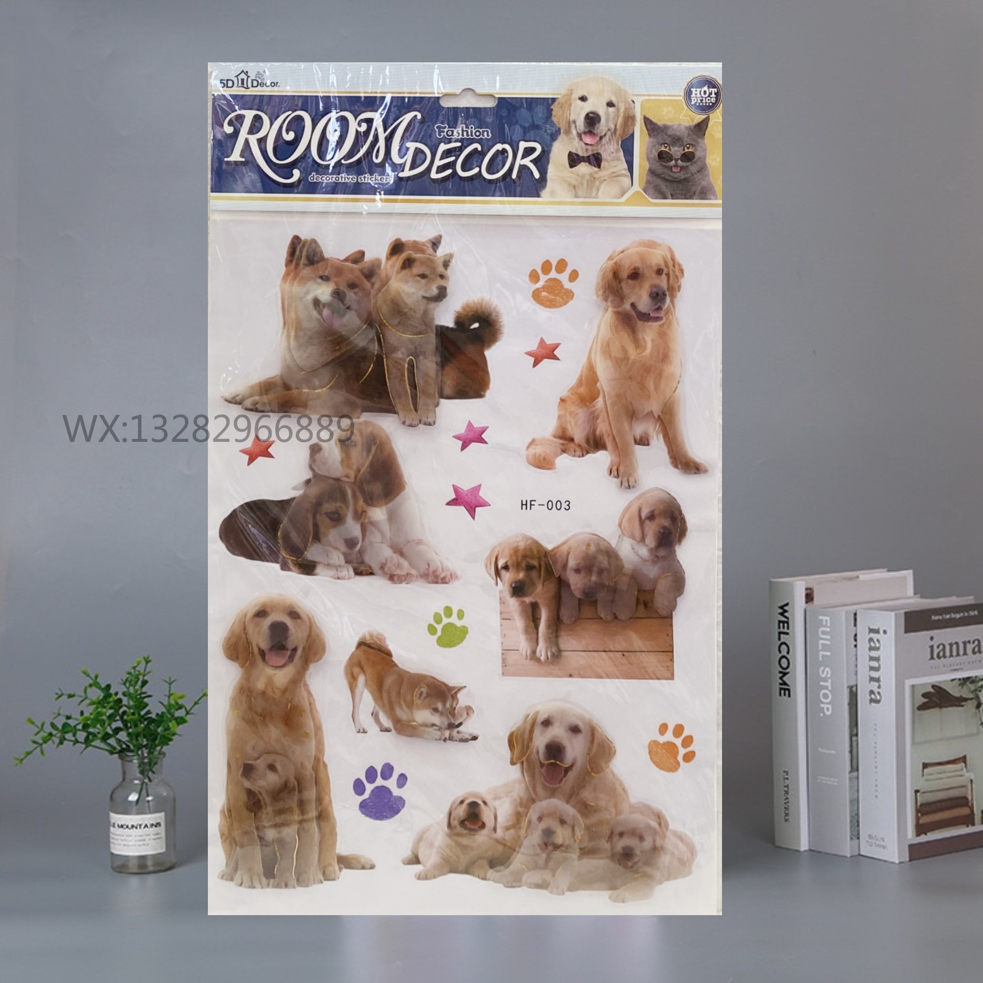 3D animal decorative stickers, three-dimensional wall stickers, cute animal decorations for home rooms, layer upon layer wall stickers Application Scenario