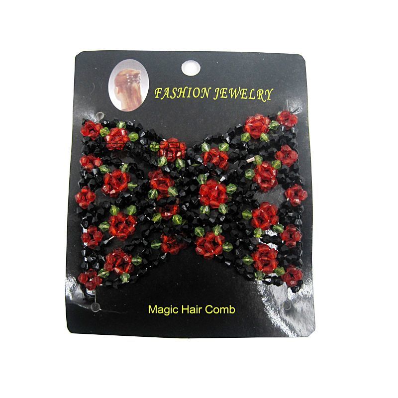 FLY1887 Korean version versatile hair comb accessory, steel wire hair coil, beaded magic hair comb, style comb wholesale pic 5