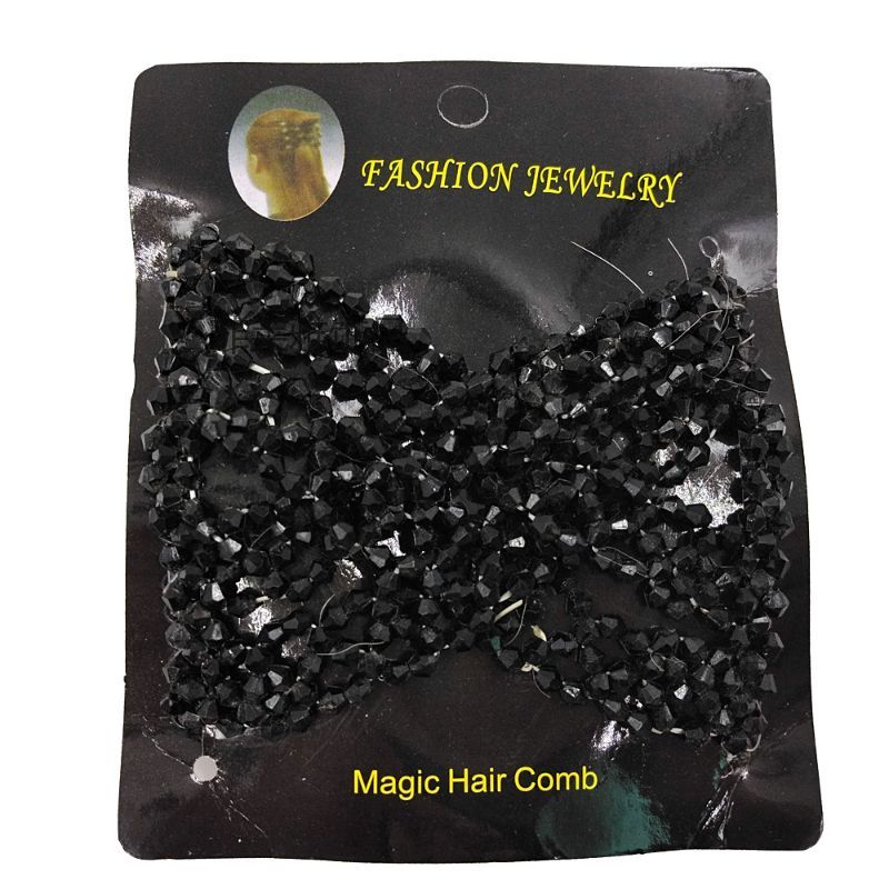 FLY1887 Korean version versatile hair comb accessory, steel wire hair coil, beaded magic hair comb, style comb wholesale Specification image
