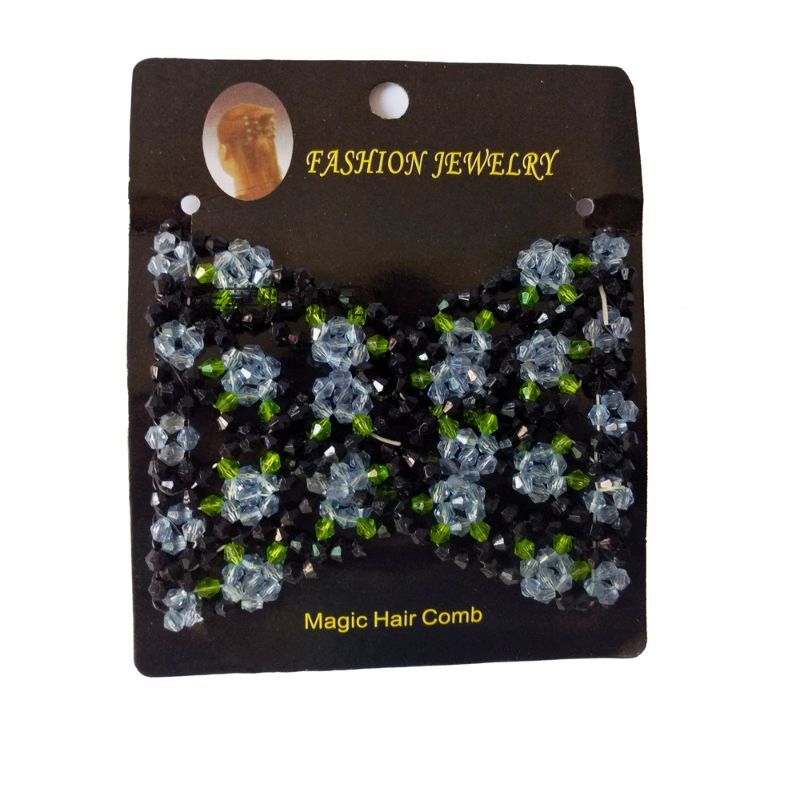 FLY1887 Korean version versatile hair comb accessory, steel wire hair coil, beaded magic hair comb, style comb wholesale details Picture