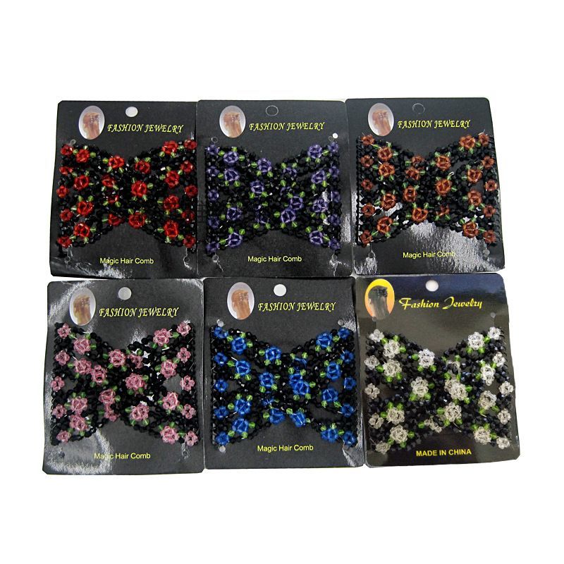 FLY1887 Korean version versatile hair comb accessory, steel wire hair coil, beaded magic hair comb, style comb wholesale Item Picture
