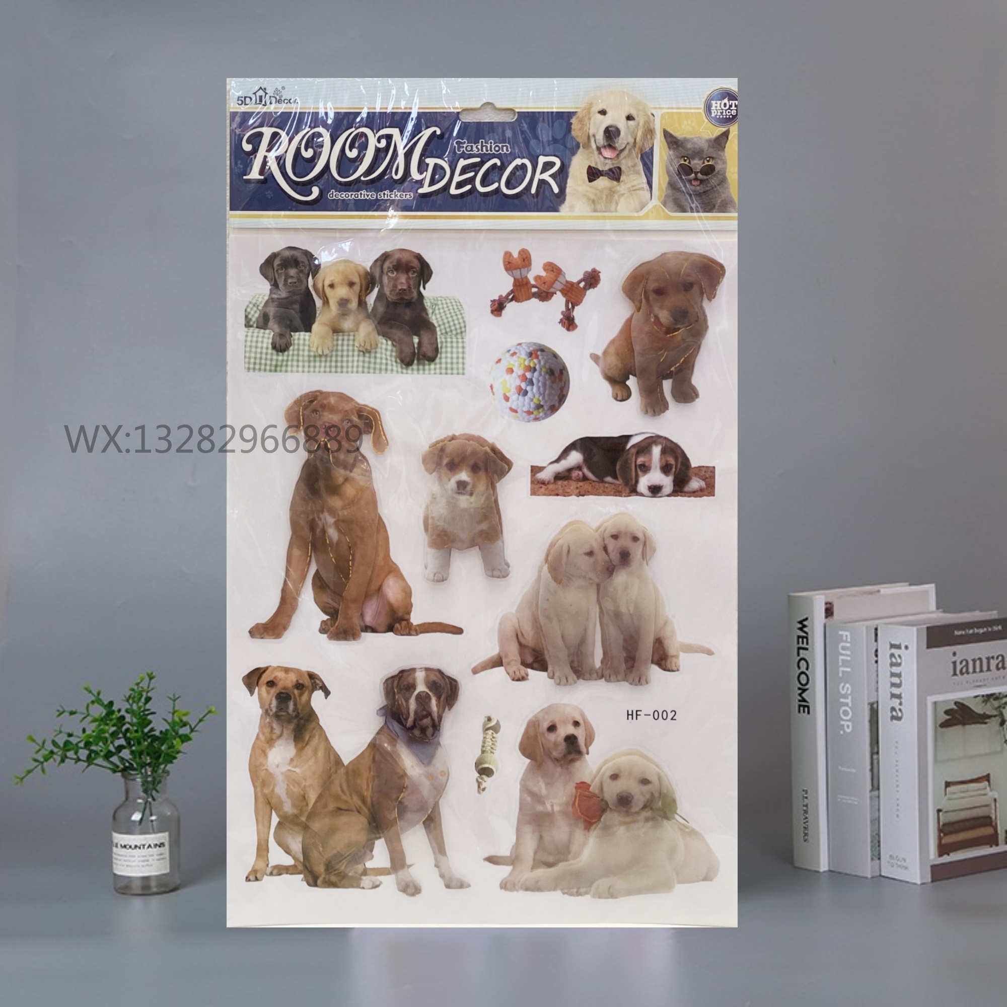 3D animal decorative stickers, three-dimensional wall stickers, cute animal decorations for home rooms, layer upon layer wall stickers Item Picture