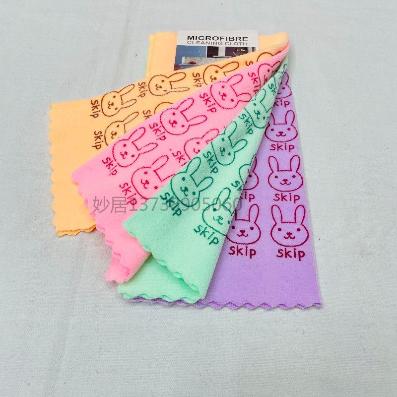厨房清洁抹布加厚5pcs兔头抹布人洗碗布产品图